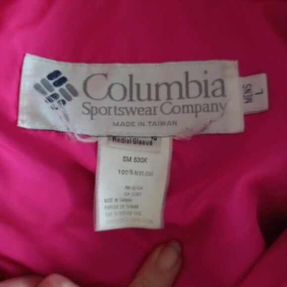 Vintage Columbia Large Neon Bugaboo Radial Sleeve Ski Jacket-90s-Zippered Pocket - Picture 10 of 12